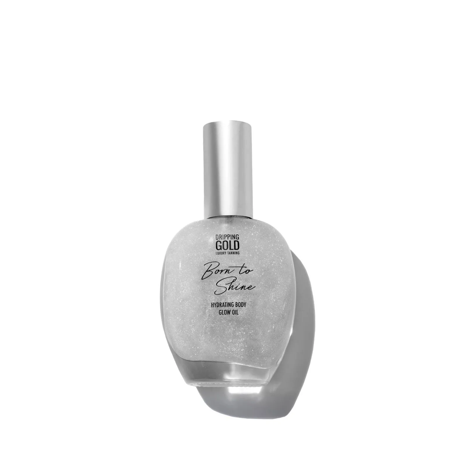 Dripping Gold Luxury Tanning Born to Shine Hydrating Body Glow Oil Silver 55ml (1.85floz)