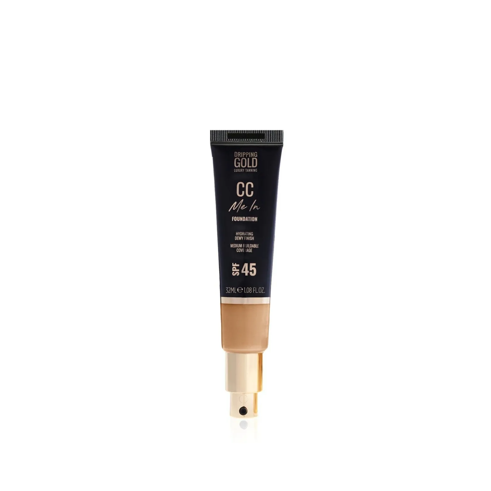 Dripping Gold Luxury Tanning CC Me In Foundation SPF45 07 Almond 32ml (1.08floz)