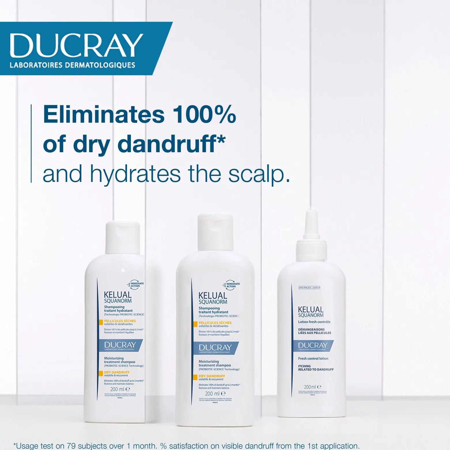 Ducray Kelual Squanorm Dry Dandruff Moisturizing Treatment Shampoo 400ml (13.52floz)