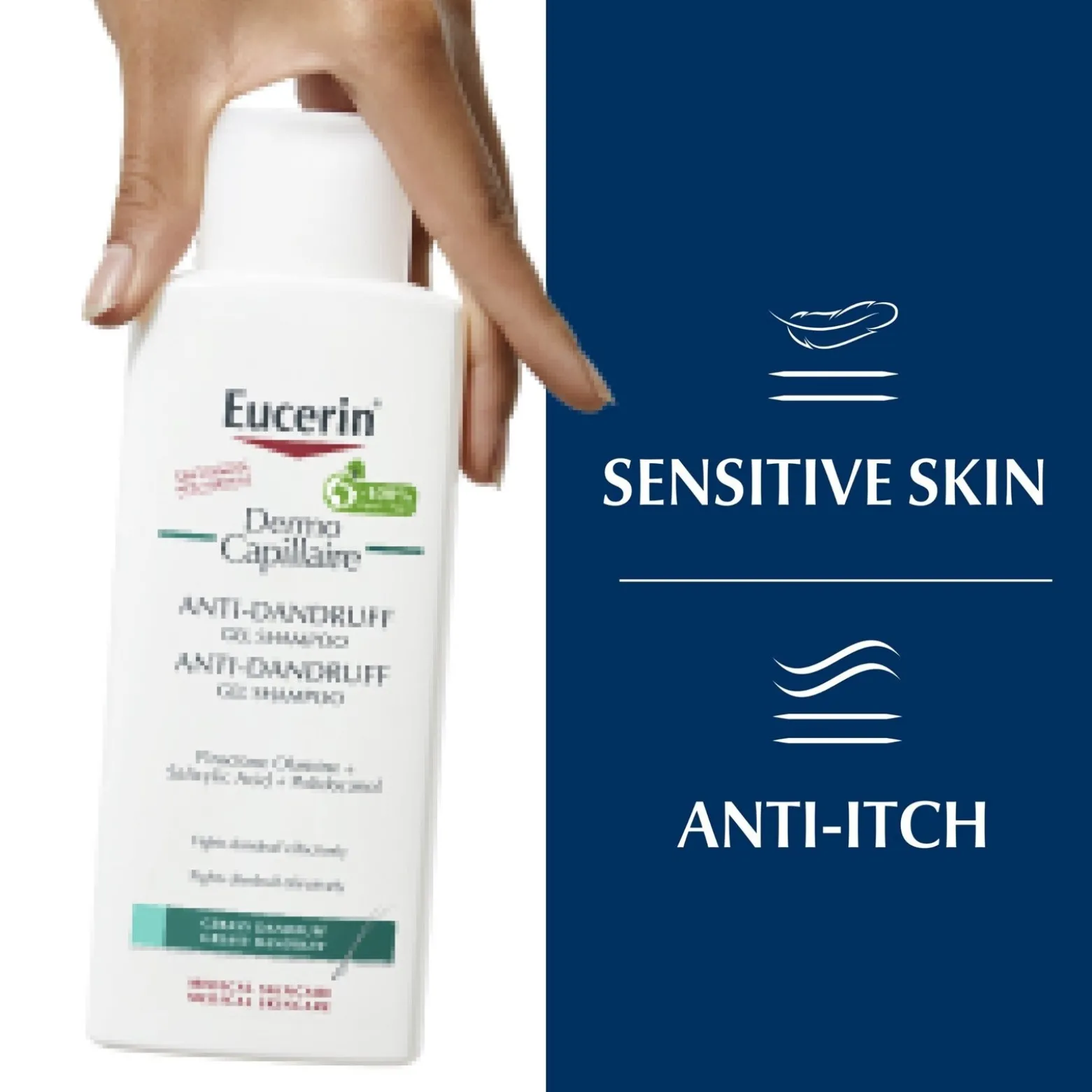 Eucerin DermoCapillaire Anti-Dandruff Gel Shampoo 250ml (8.45floz)