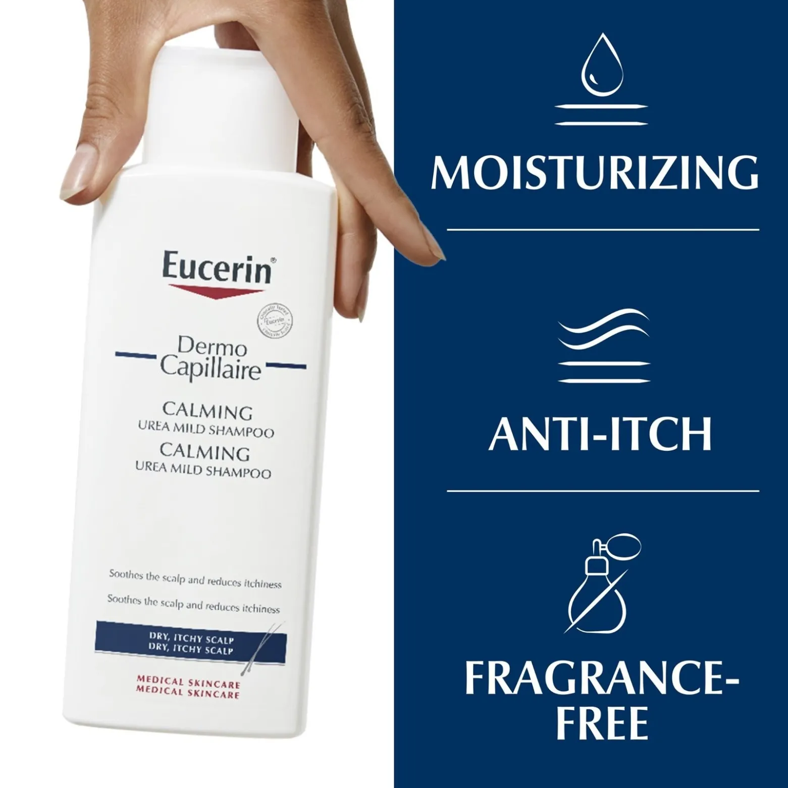 Eucerin DermoCapillaire Calming Urea Shampoo 250ml (8.45floz)