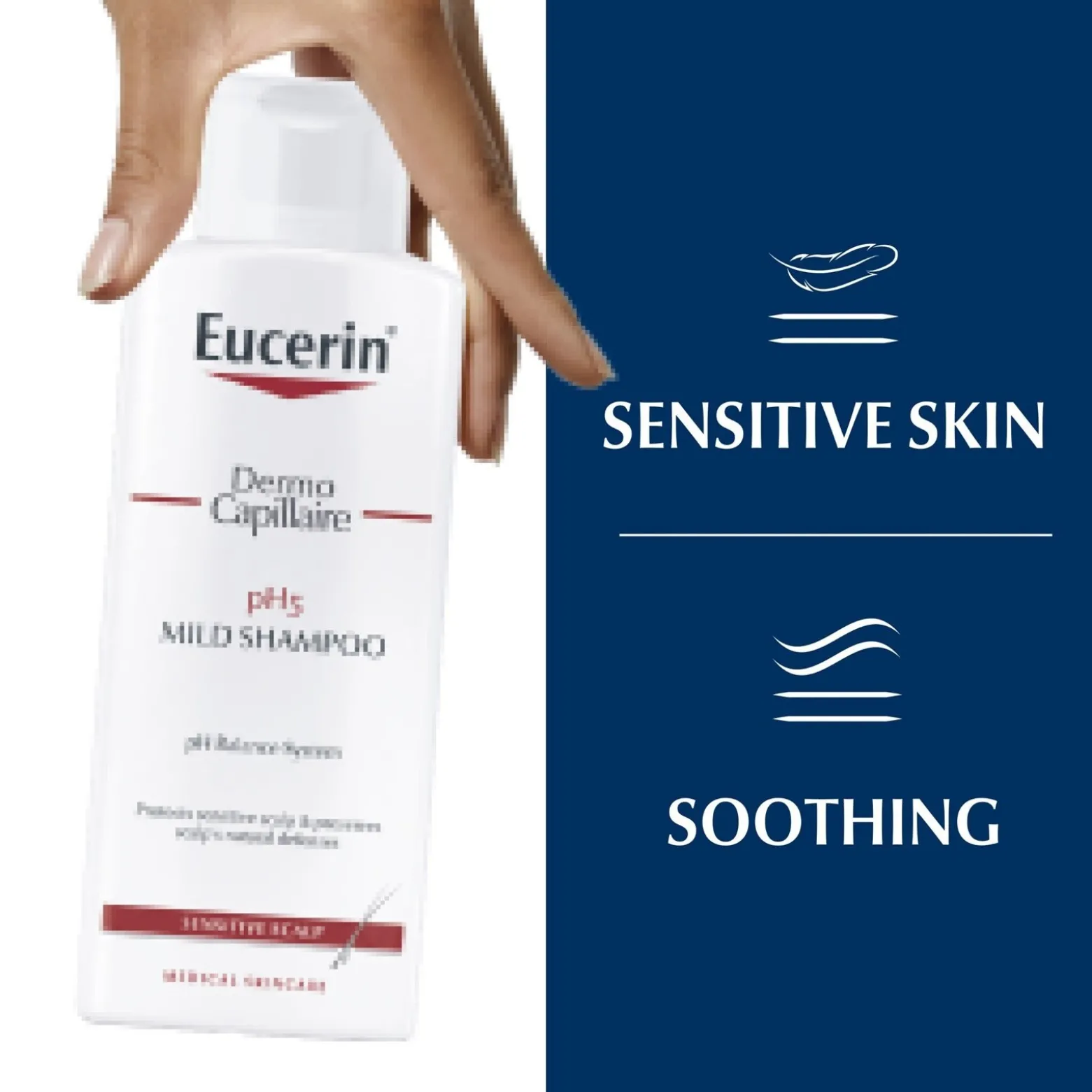 Eucerin DermoCapillaire pH5 Shampoo Sensitive Scalp 250ml (8.45floz)