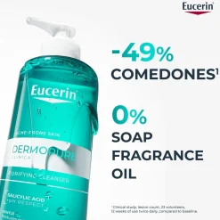 Eucerin DERMOPURE Clinical Purifying Cleansing Gel Acne-Prone Skin 400ml (13.53floz)