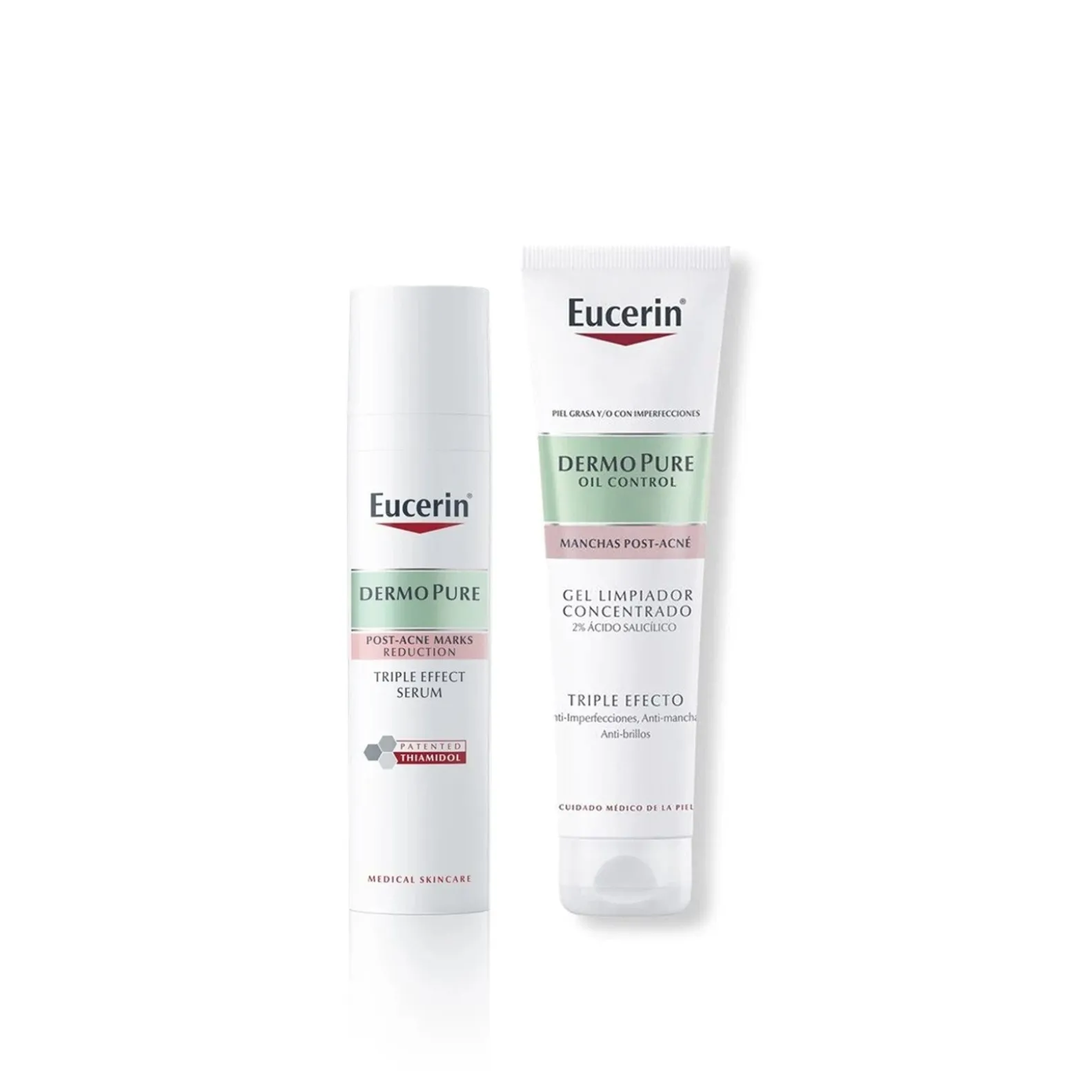Eucerin DERMOPURE Oil Control Triple Effect Serum 40ml + Cleansing Gel 150ml (1.35floz+5.07floz)