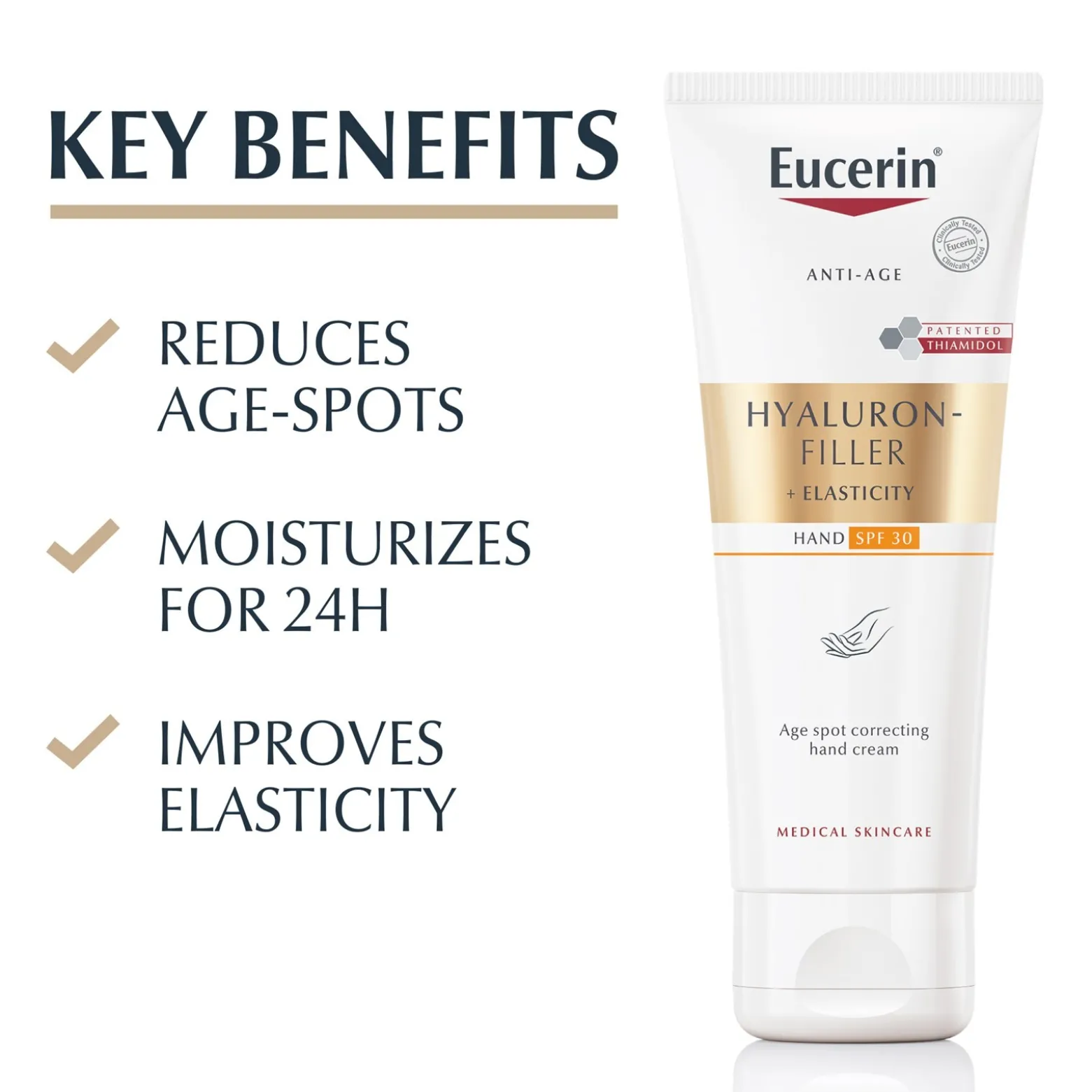 Eucerin Hyaluron-Filler + Elasticity Correcting Hand Cream SPF30 Dark Spots 75ml (2.54floz)
