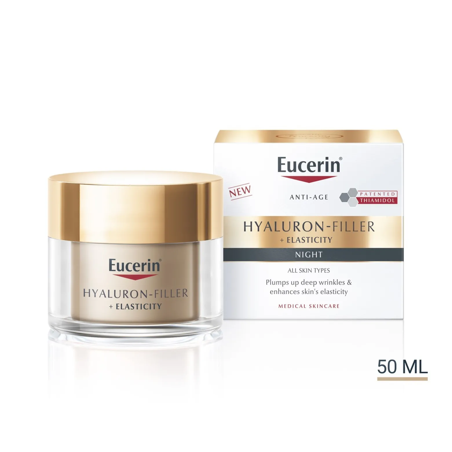 Eucerin Hyaluron-Filler + Elasticity Night Cream Anti-Aging 50ml (1.69floz)