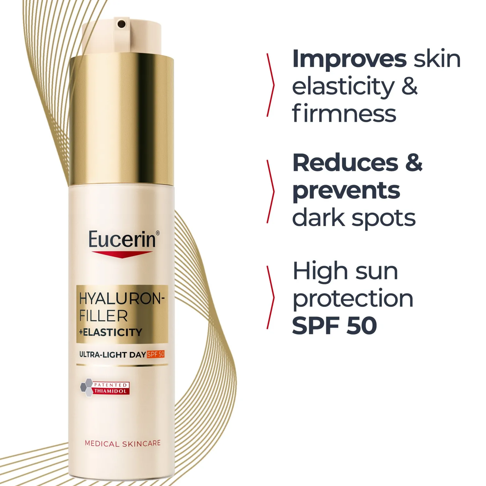 Eucerin Hyaluron-Filler + Elasticity Ultra-Light Day Cream SPF50 50ml (1.69floz)