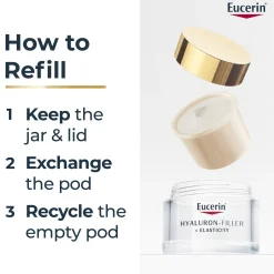 Eucerin Hyaluron-Filler + Elasticity Night Cream Refill 50ml (1.69floz)