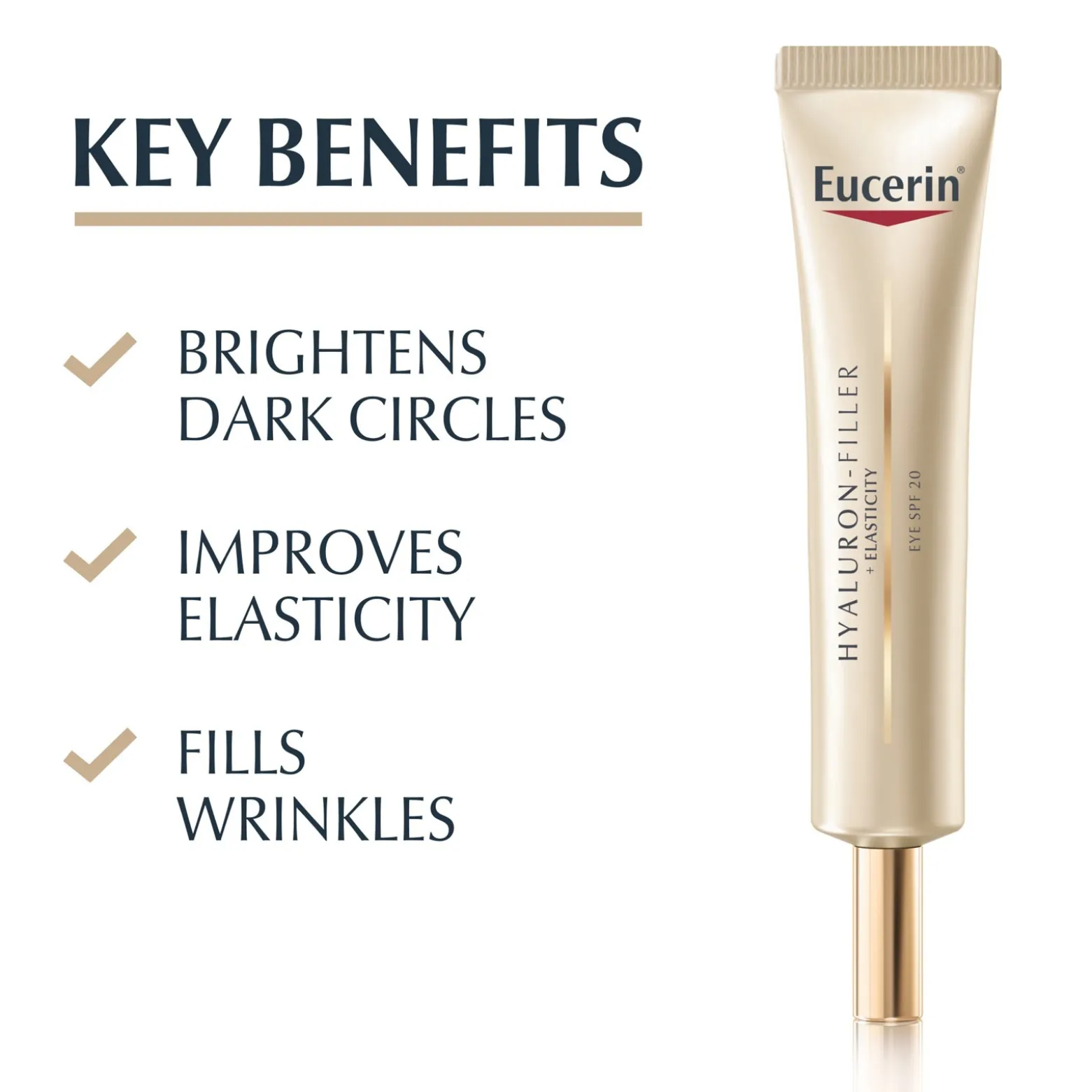 Eucerin Hyaluron-Filler + Elasticity Eye Cream SPF20 Anti-Aging 15ml (0.51floz)