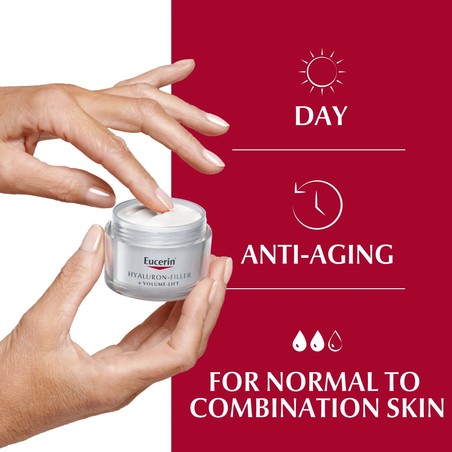 Eucerin Hyaluron-Filler + Volume-Lift Day Cream SPF15 Firmness 50ml (1.69floz)