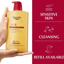 Eucerin pH5 Shower Oil Sensitive Skin 1L (33.81floz)