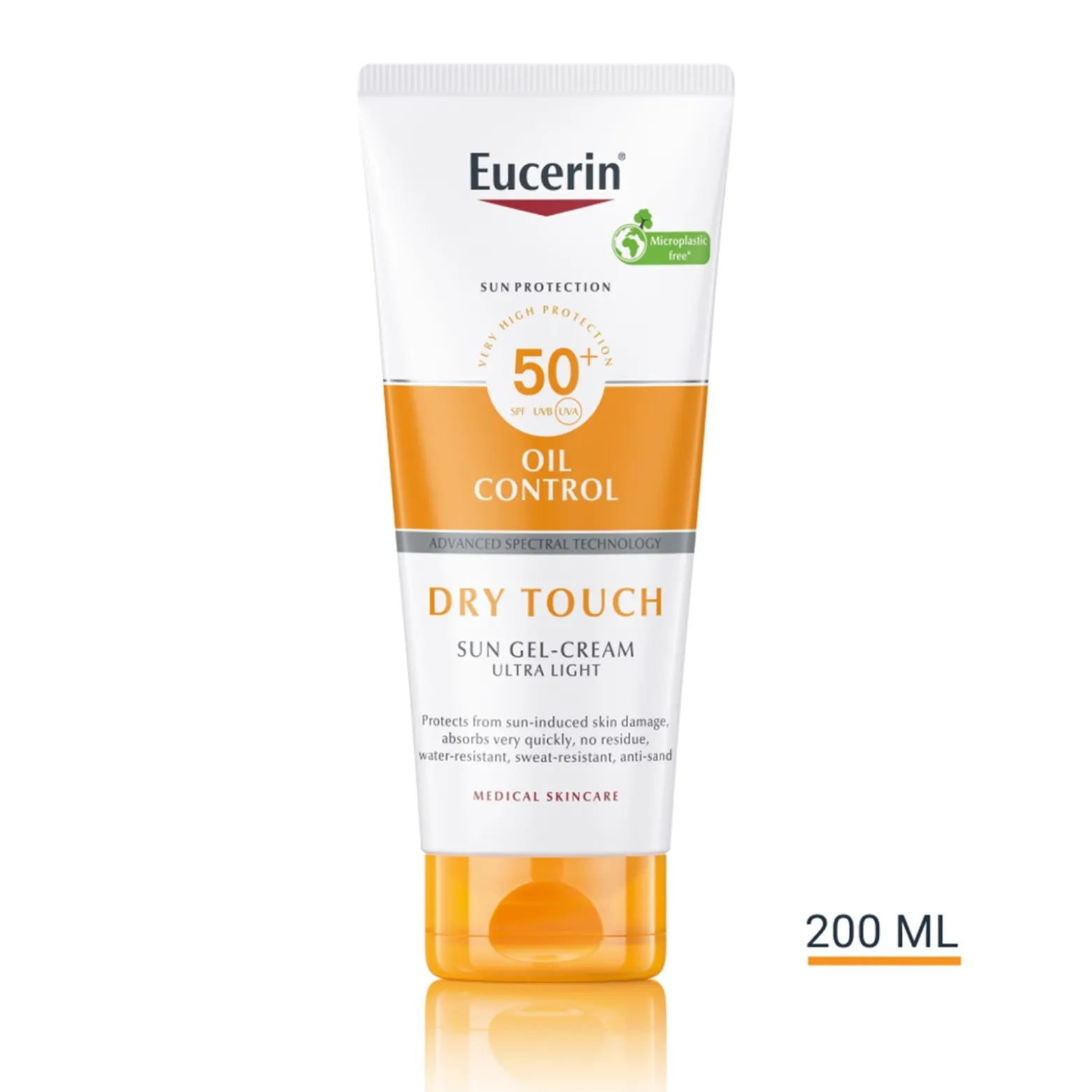 Eucerin Sun Oil Control Dry Touch Sun Gel-Cream SPF50+ Sunscreen 200ml (6.76floz)