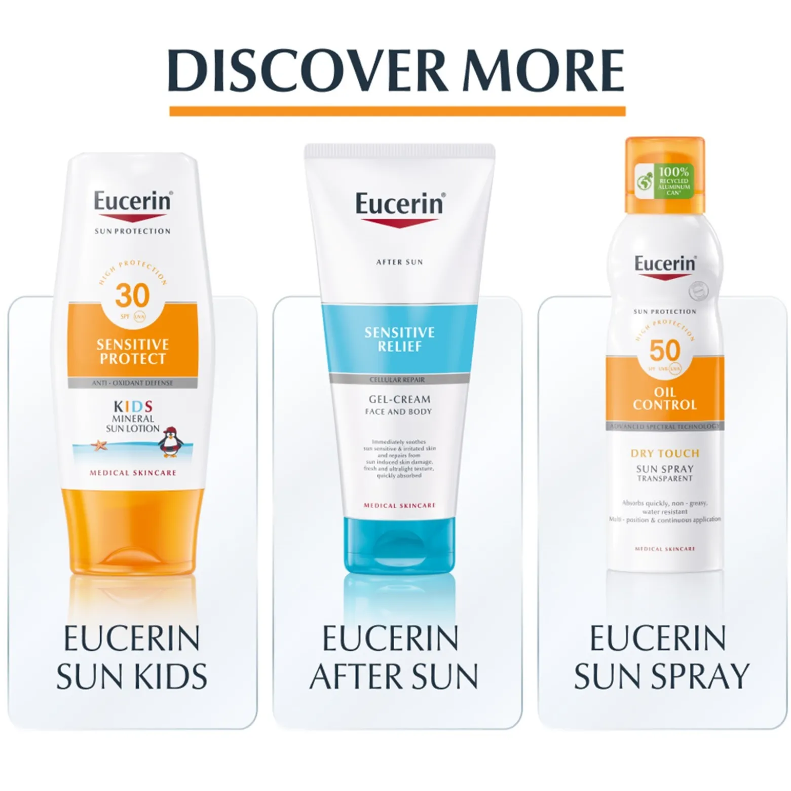 Eucerin Sun Oil Control Dry Touch Sun Gel-Cream SPF50+ Sunscreen 200ml (6.76floz)