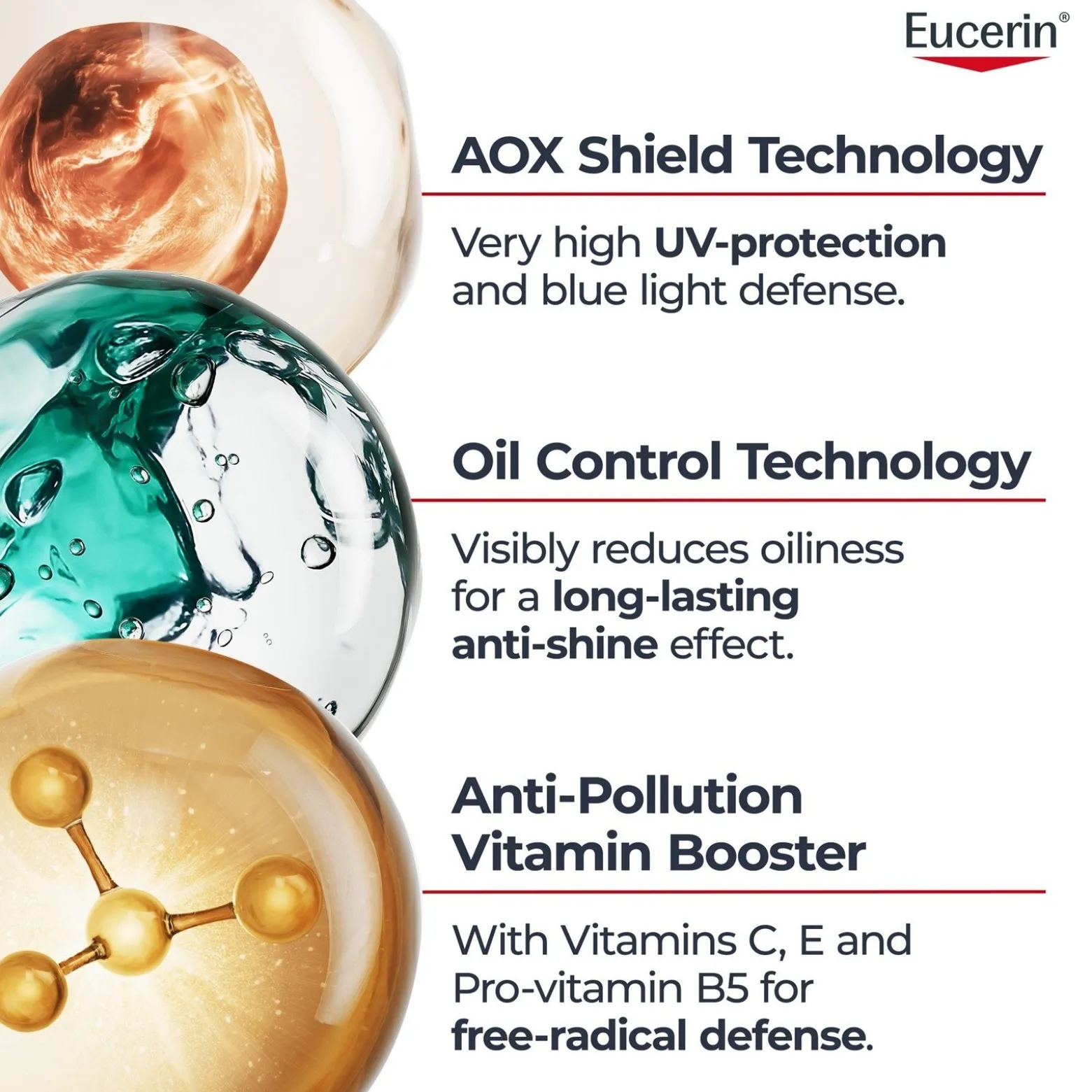 Eucerin Sun Oil Control Dry Touch Ultra-Light UV Serum SPF50+ 50ml (1.01floz)