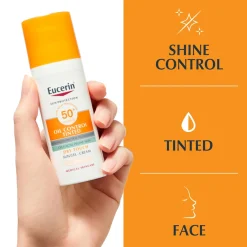 Eucerin Sun Oil Control Tinted Gel-Cream Dry Touch SPF50+ Light 50ml (1.69floz)