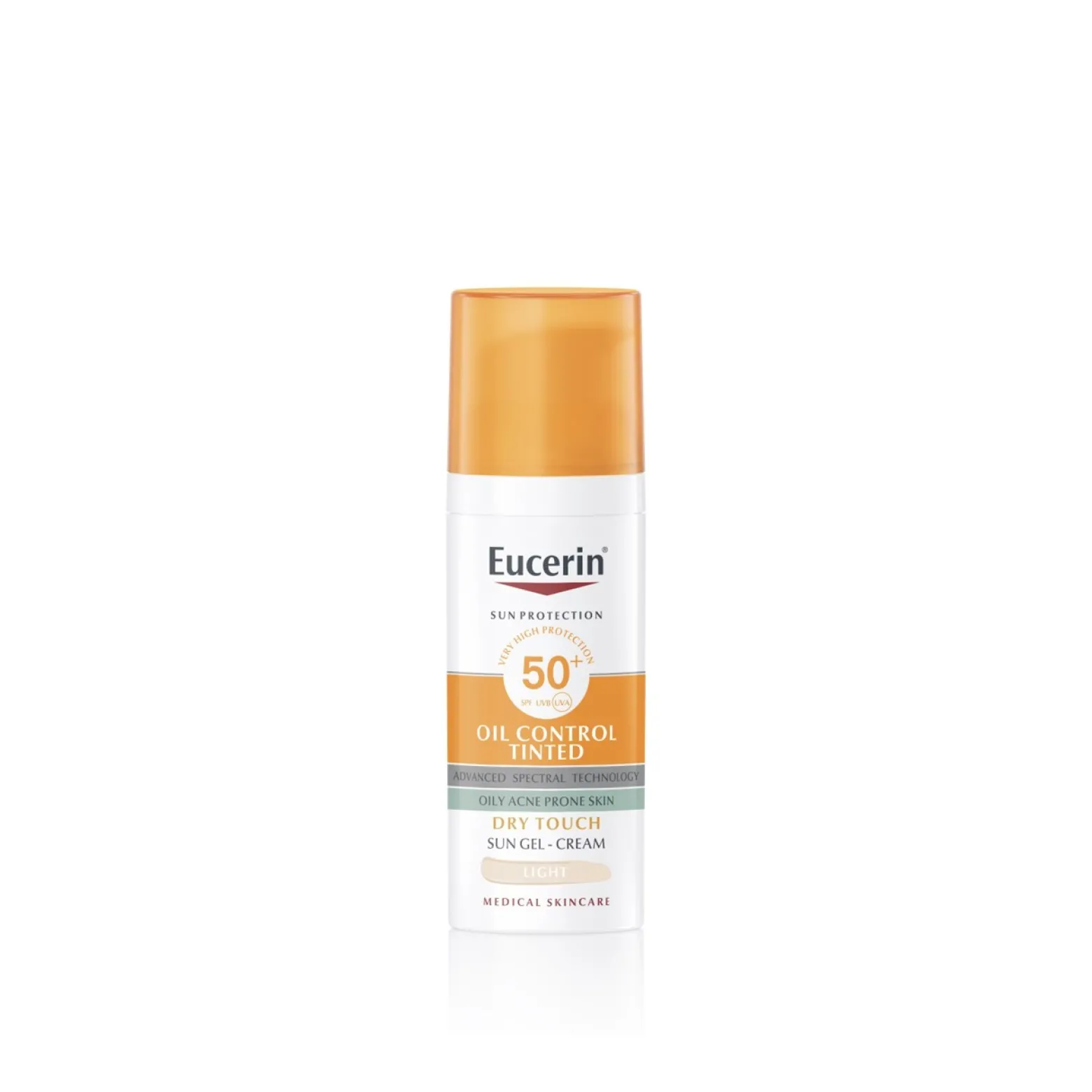 Eucerin Sun Oil Control Tinted Gel-Cream Dry Touch SPF50+ Light 50ml (1.69floz)