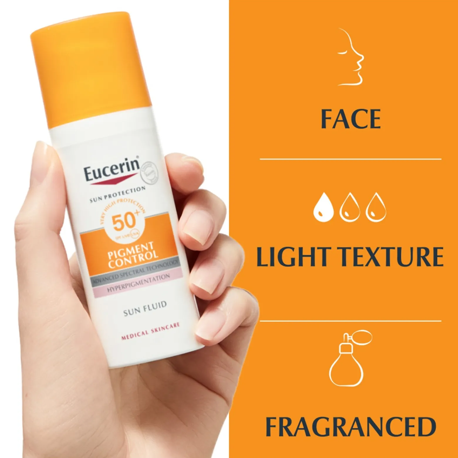 Eucerin Sun Pigment Control Sun Fluid SPF50+ Sunscreen 50ml (1.69floz)