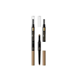 Eveline Cosmetics Brow Styler 3-In-1 Multifunction Brow Pencil 01 Medium Brown