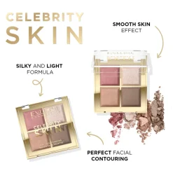 Eveline Cosmetics Celebrity Skin 4-in-1 Multitasking Baked Face Palette