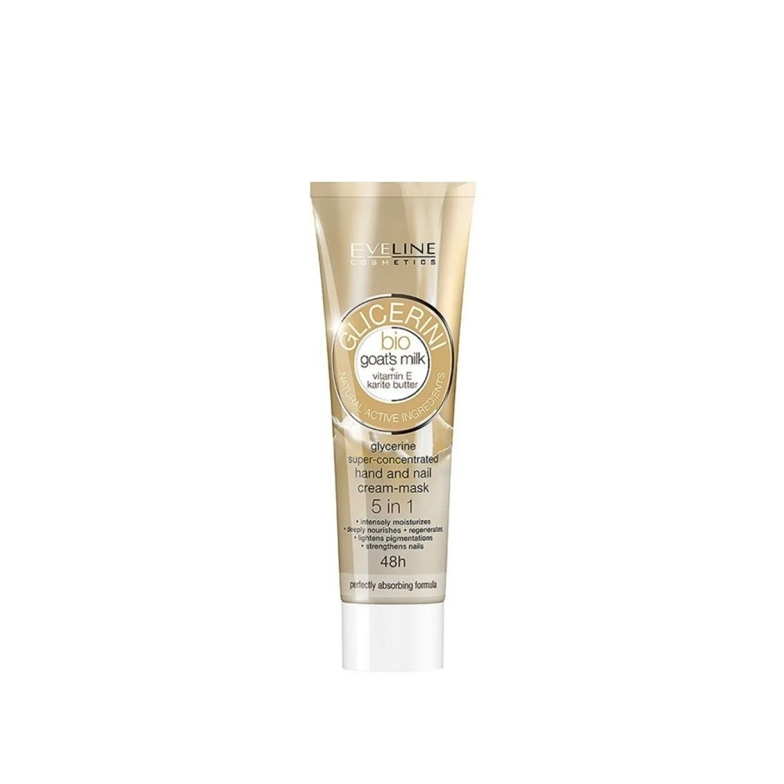 Eveline Cosmetics Glicerini Bio Goat's Milk Hand and Nail Cream-Mask 100ml (3.52floz)