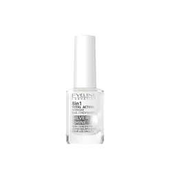 Eveline Cosmetics Nail Therapy 8-In-1 Total Action Silver Shine 12ml (0.42floz)