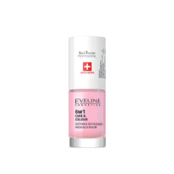 Eveline Cosmetics Nail Therapy 6-In-1 Care & Color Shimmer Pink 5ml (0.18floz)
