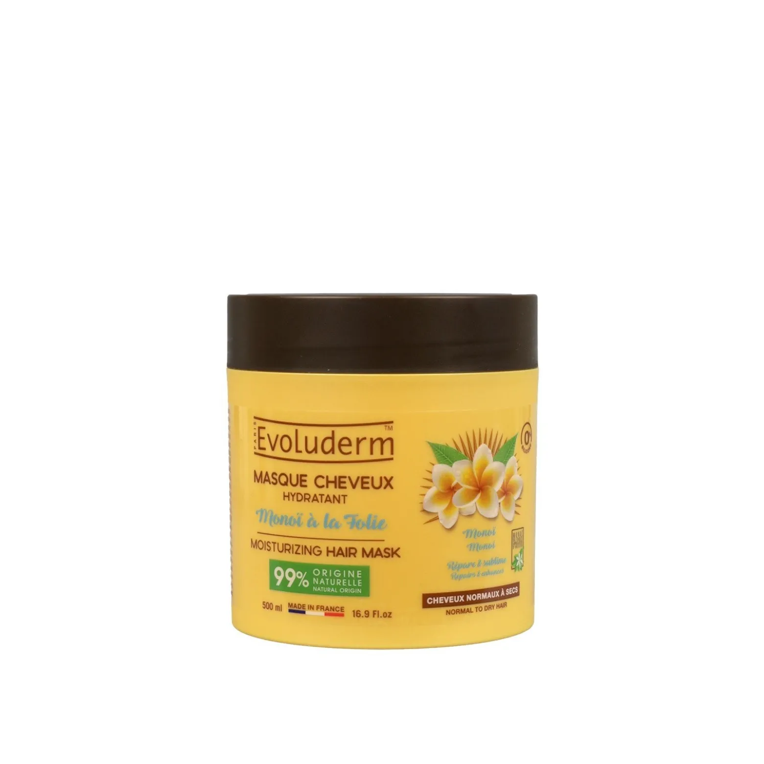 Evoluderm Monoï à la Folie Moisturizing Hair Mask 500ml (16.9floz)