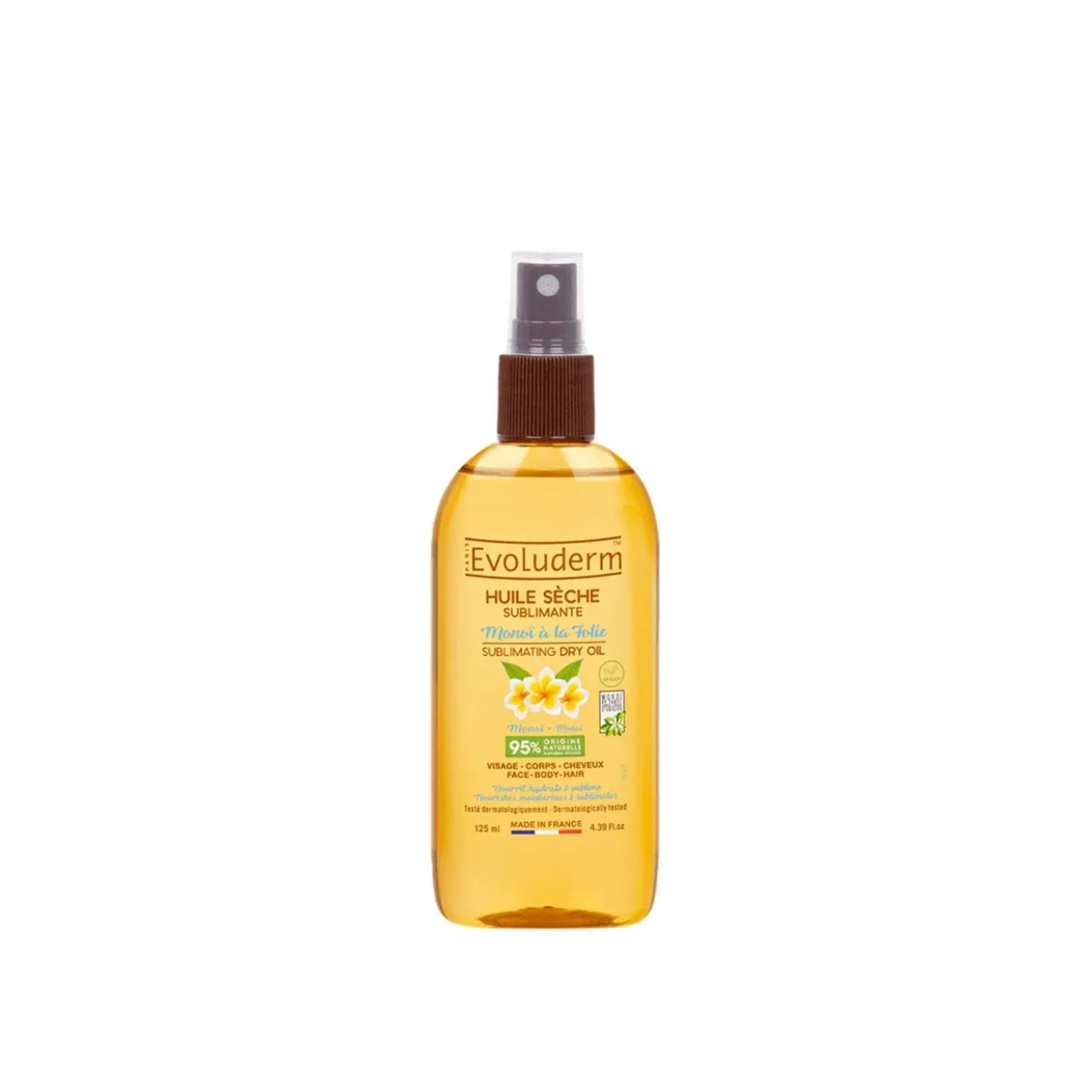 Evoluderm Monoï à la Folie Sublimating Dry Oil 125ml (4.39floz)