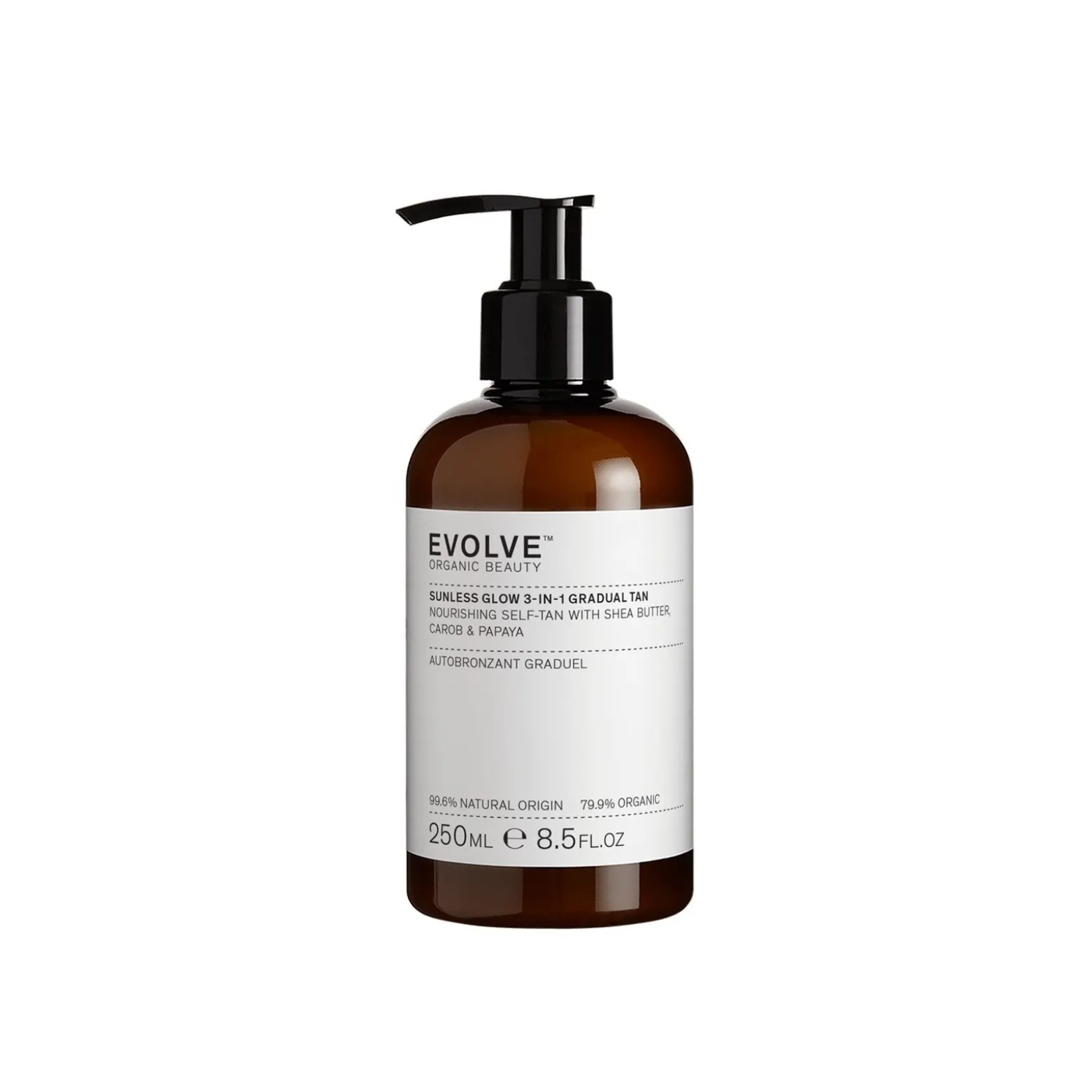 Evolve Sunless Glow 3-in-1 Gradual Tan 250ml (8.5floz)