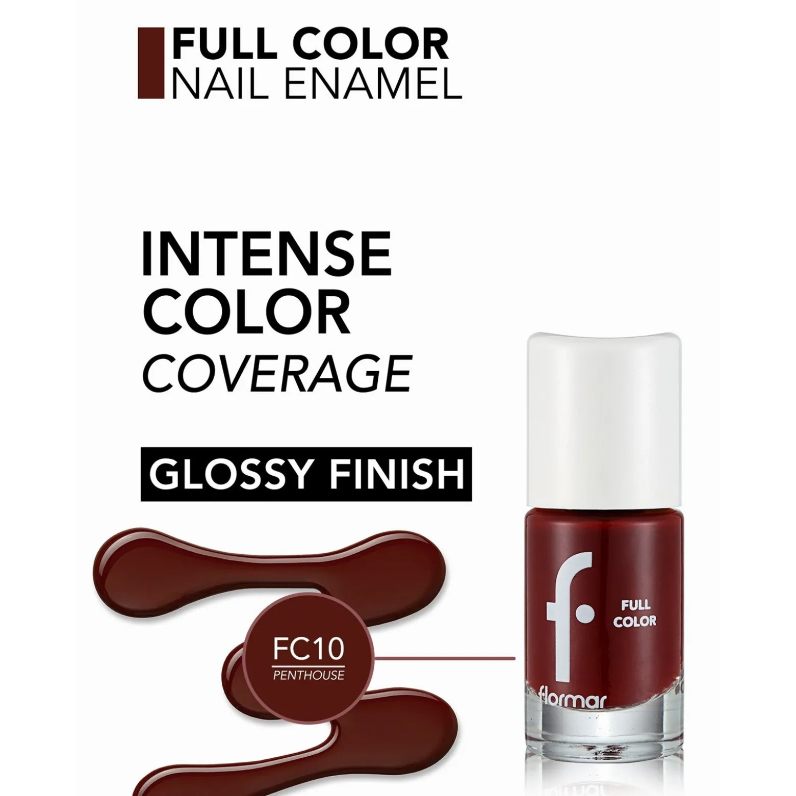 Flormar Full Color Nail Enamel 10 Penthouse 8ml (0.27floz)