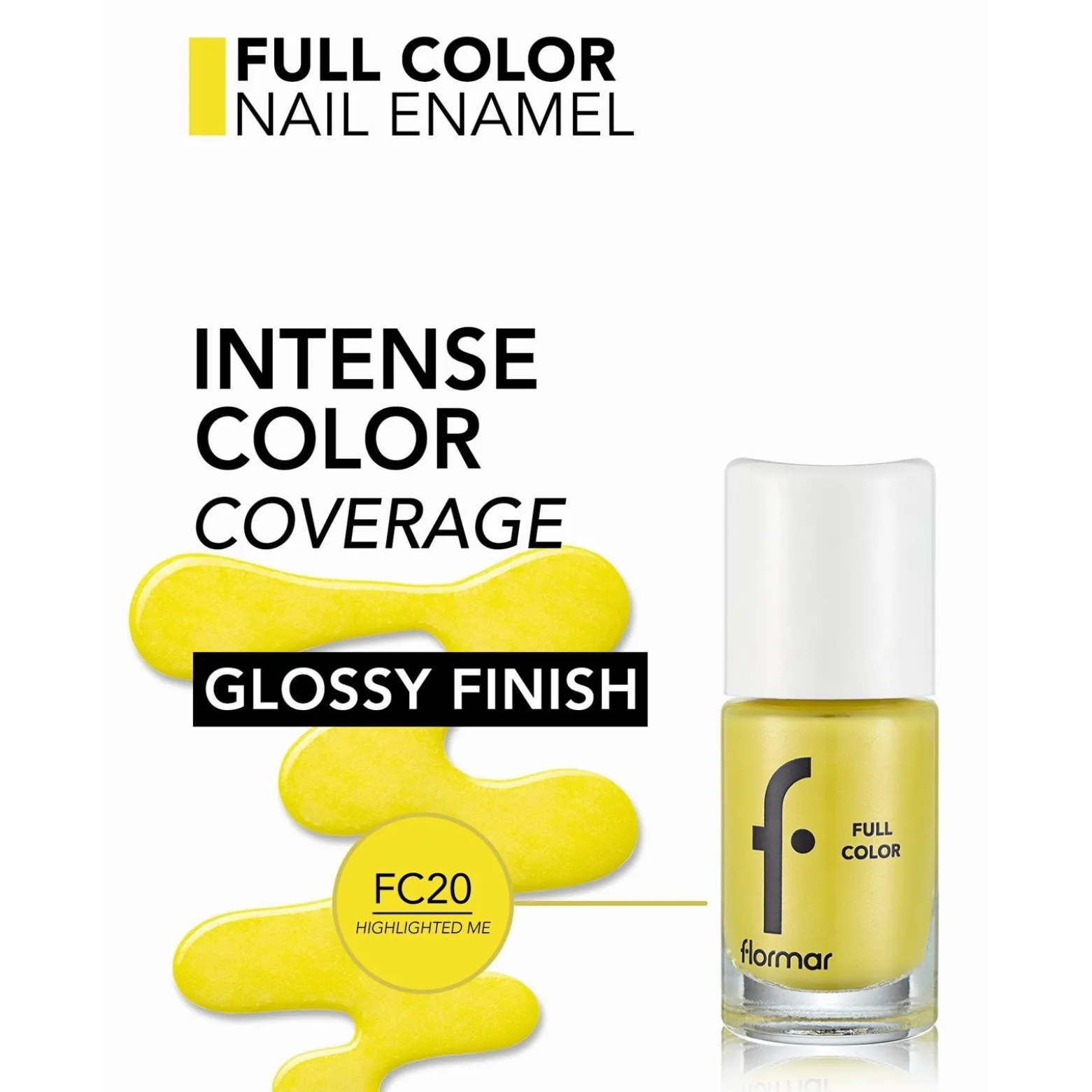 Flormar Full Color Nail Enamel 20 Highlighted Me 8ml (0.27floz)
