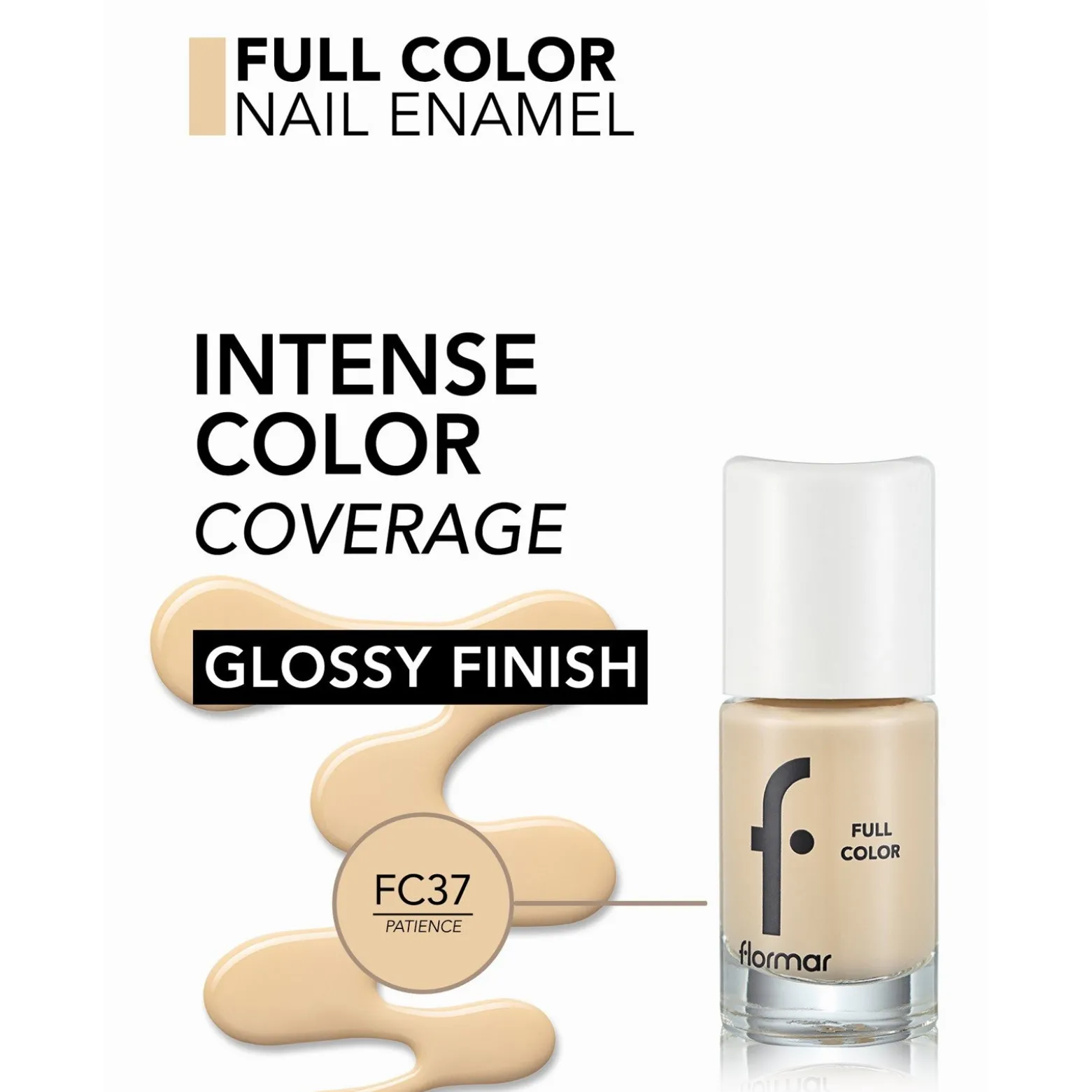 Flormar Full Color Nail Enamel 37 Patience 8ml (0.27floz)
