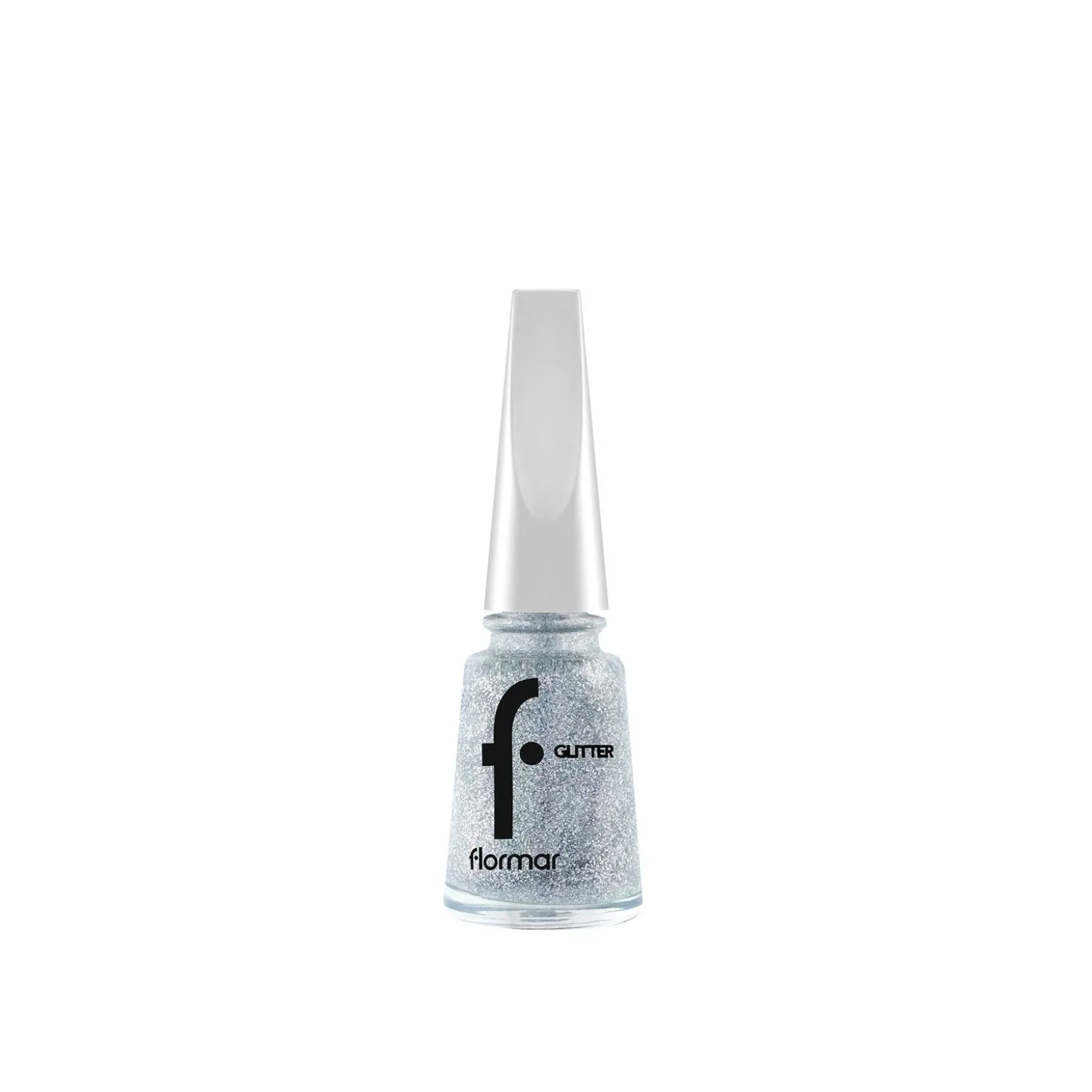 Flormar Glitter Nail Enamel 38 Holographic Silver 11ml (0.37floz)