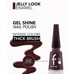 Flormar Jelly Look Nail Enamel 32 Maple Truffle 11ml (0.37floz)
