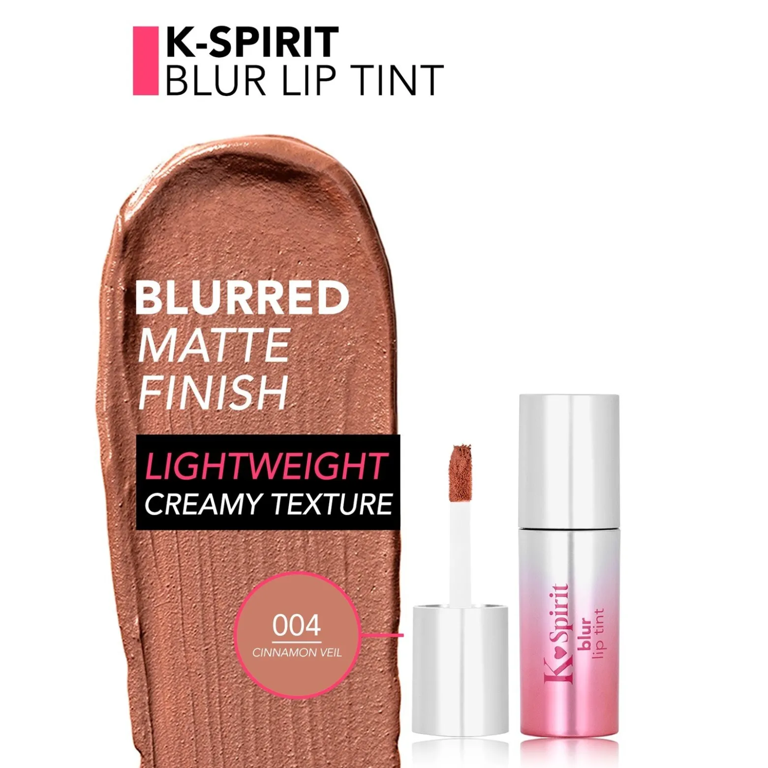 Flormar K-Spirit Blur Lip Tint 004 Cinnamon Veil 4ml (0.13floz)