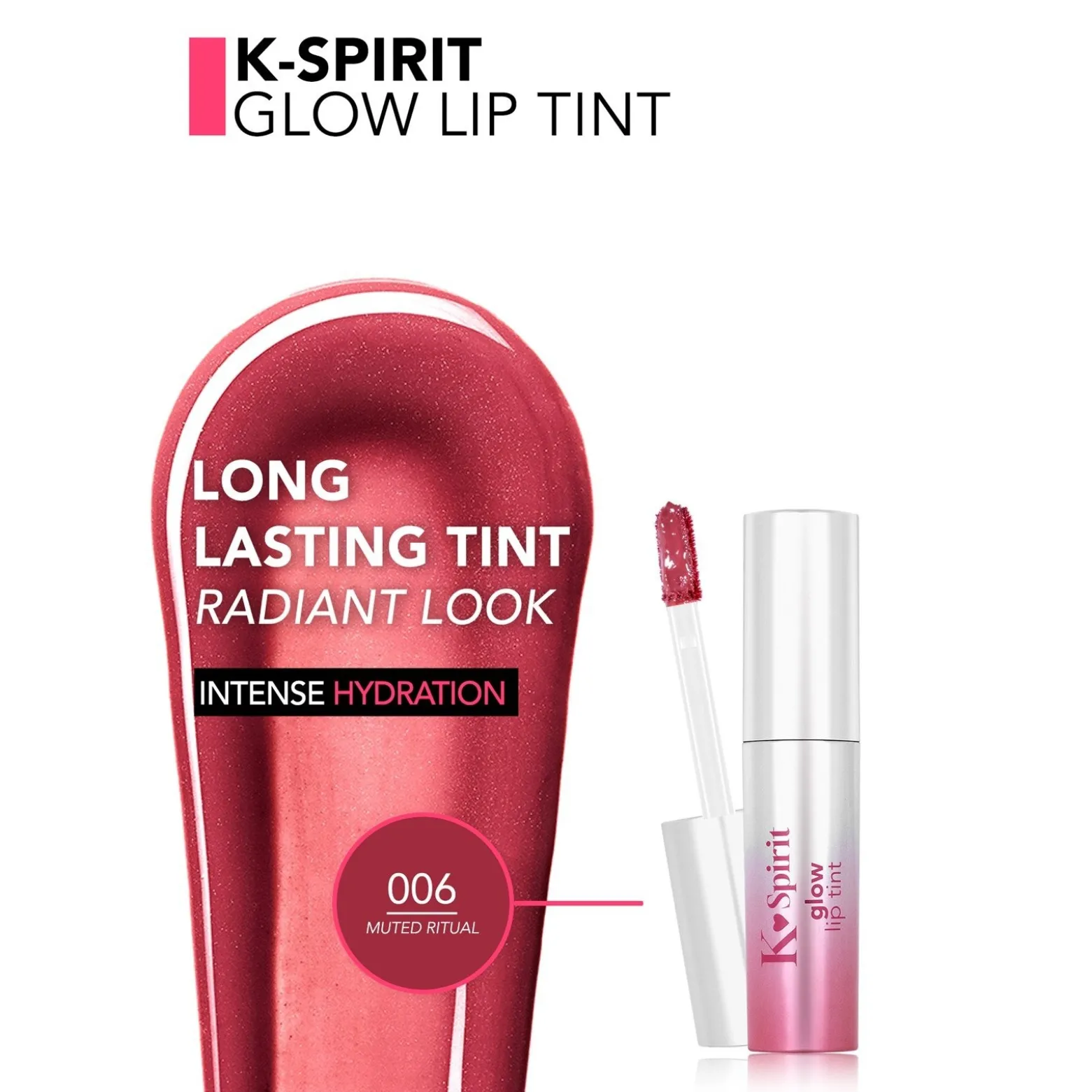 Flormar K-Spirit Glow Lip Tint 006 Muted Ritual 4ml (0.13floz)