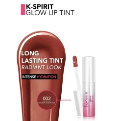 Flormar K-Spirit Glow Lip Tint 002 Brown Sugar Veil 4ml (0.13floz)