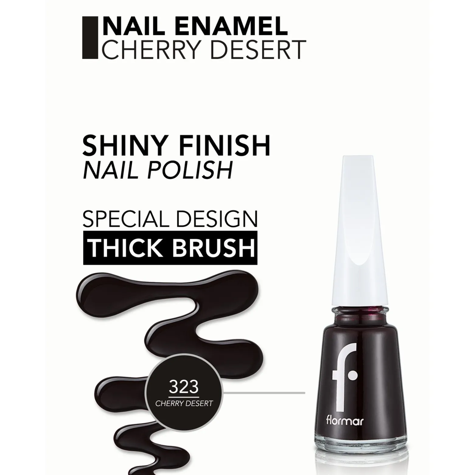 Flormar Nail Enamel 323 Cherry Dessert 11ml (0.37floz)