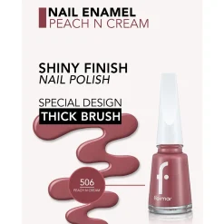 Flormar Nail Enamel 506 Peach'n Cream 11ml (0.37floz)