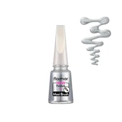 Flormar Pearly Nail Enamel 390 Stylish Silver 11ml (0.37floz)