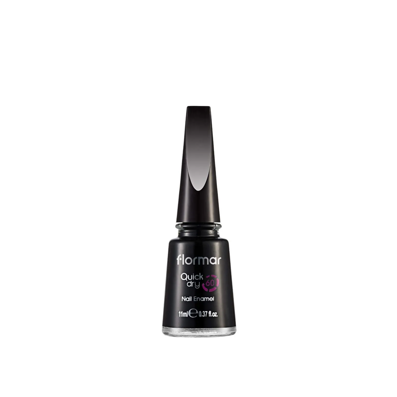 Flormar Quick Dry Nail Enamel 10 Black Minimalism 11ml (0.37floz)