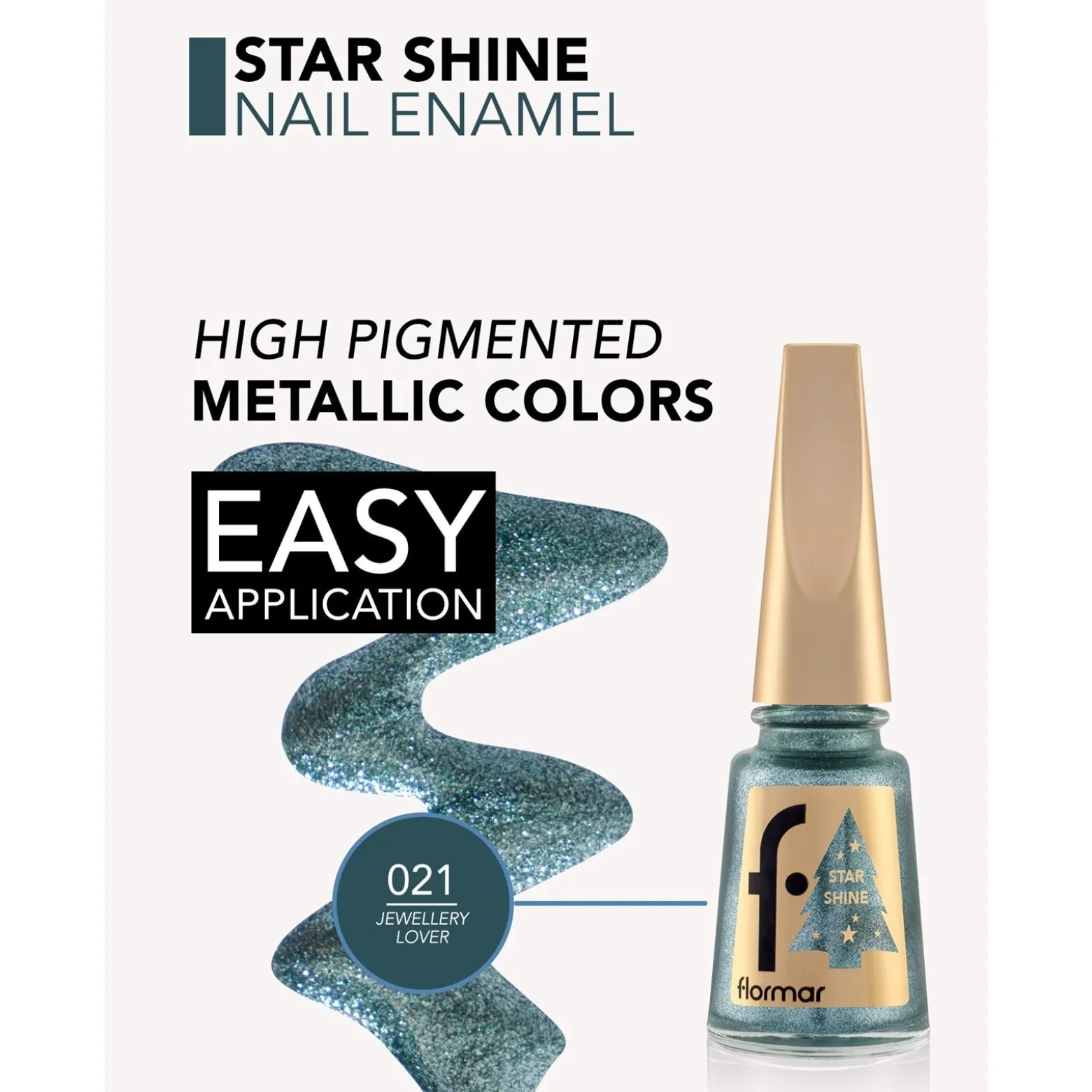 Flormar Star Shine Nail Enamel 21 Jewelry Lover 11ml (0.37floz)