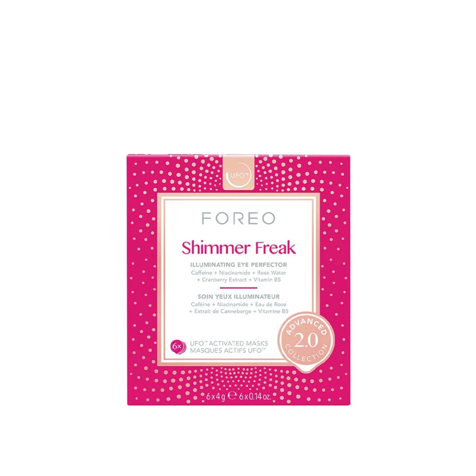 FOREO UFO™ Activated Facial Mask Shimmer Freak 2.0 6x4g (0.21oz x6)