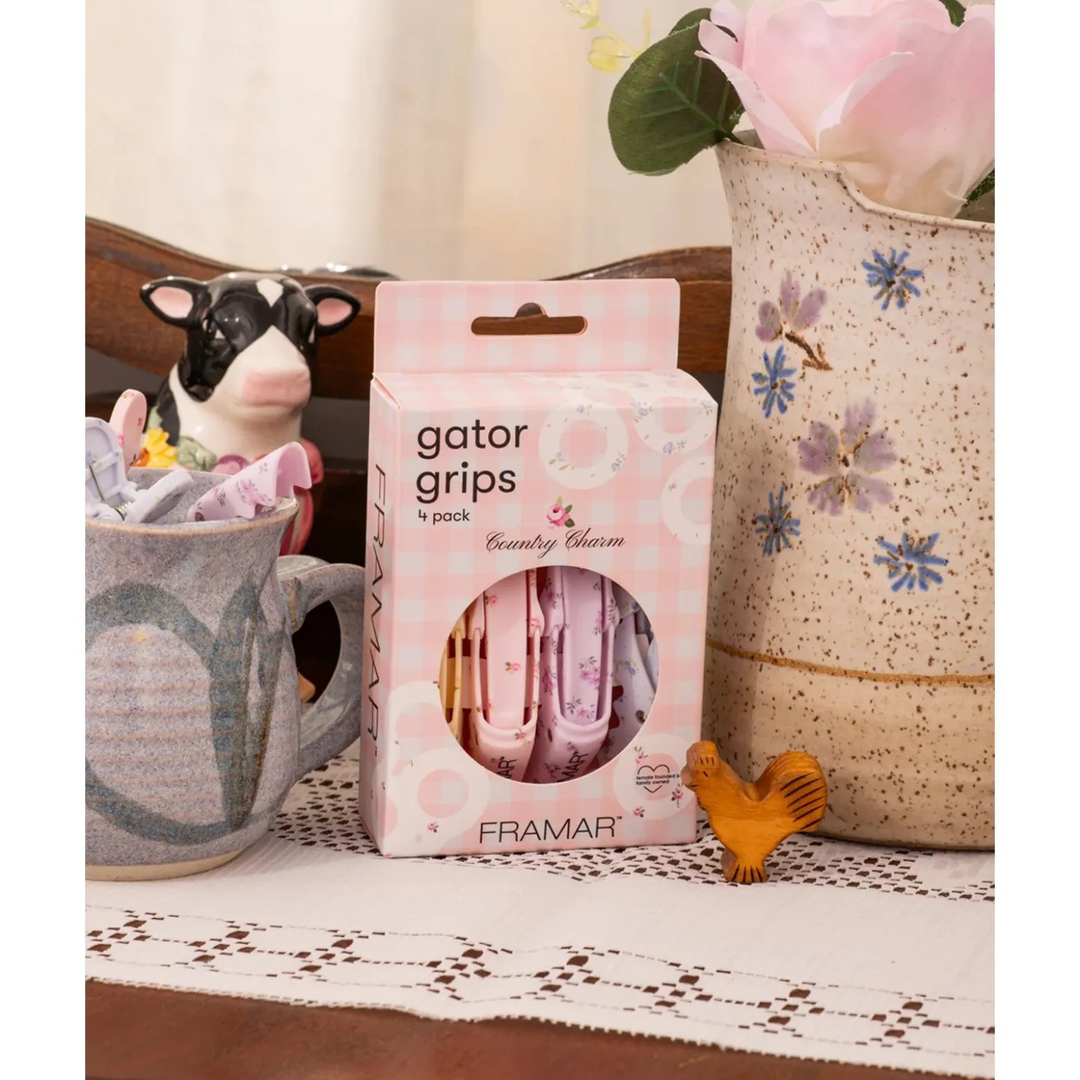Framar Gator Grips Country Charm x4