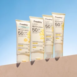 Freshly Cosmetics D+ Natural Suncare Mineral Lotion Sunscreen SPF50 100ml (3.38floz)