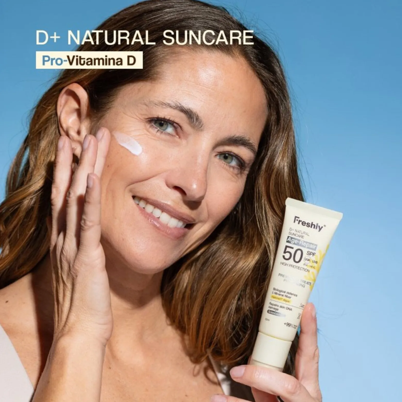 Freshly Cosmetics D+ Natural Suncare Age-Repair Sunscreen SPF50 50ml (1.69floz)