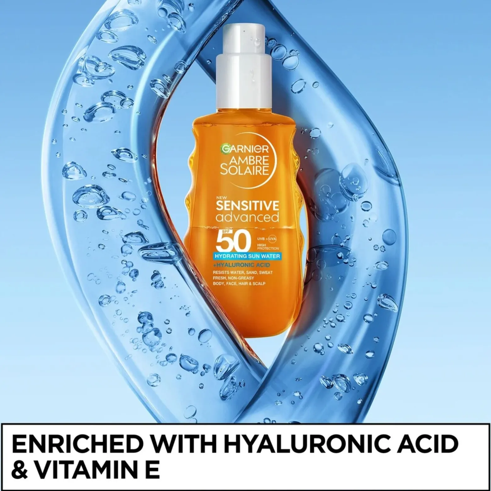 Garnier Ambre Solaire Advanced Sensitive Hydrating Sun Water SPF50 150ml (5.07floz)