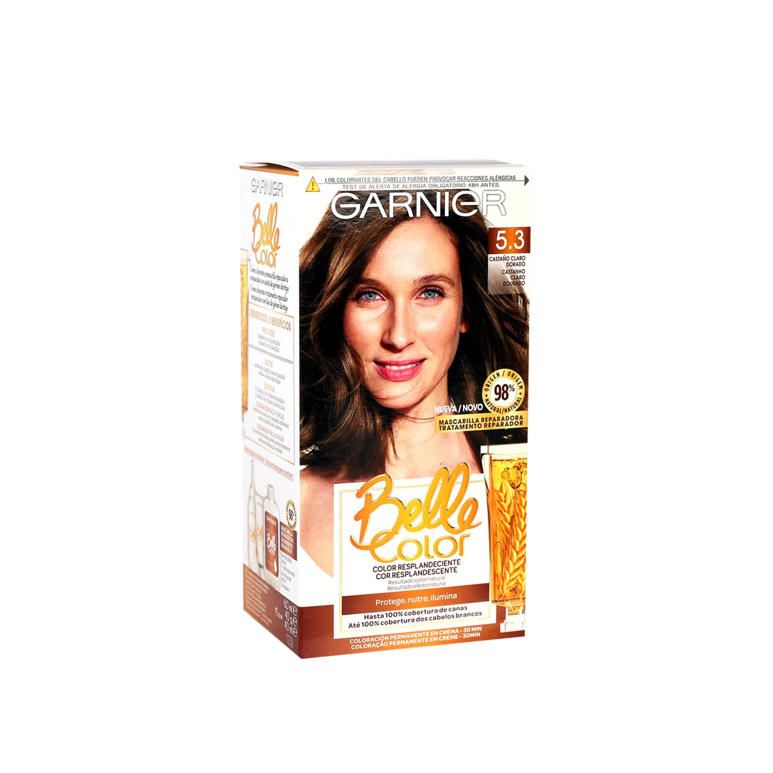 Garnier Belle Color Permanent Hair Dye 5.3 Light Golden Brown