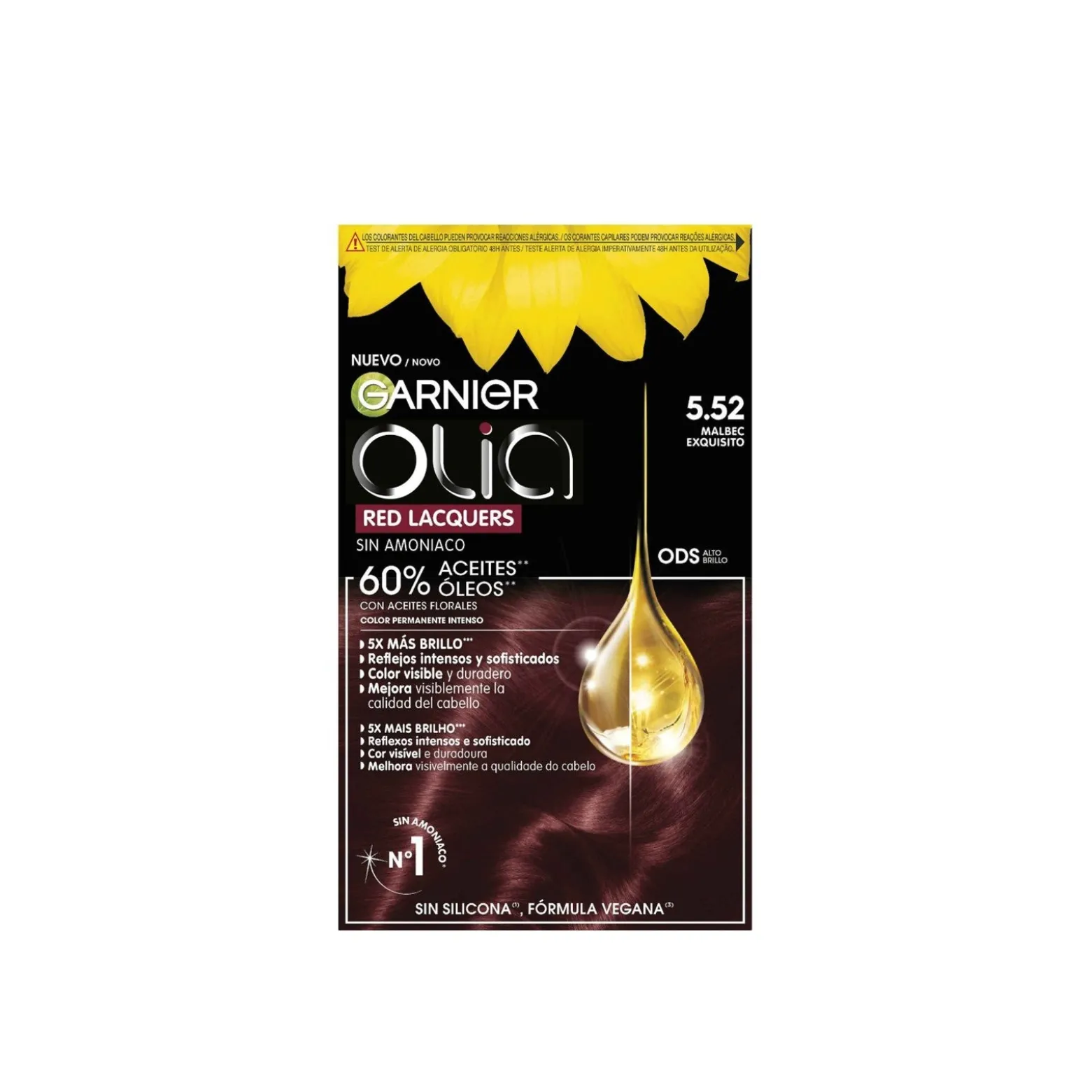 Garnier Olia Permanent Hair Dye 5.52 Glassy Merlot