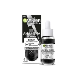 Garnier Pure Active AHA + BHA + Charcoal Anti-Blemish Serum 30ml (1.0floz)